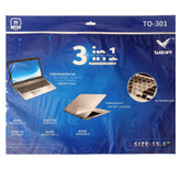 Combo 3 in 1 (15. 6)- Laptop Protector - Keyboard Cover + Front & Back Screen Protector