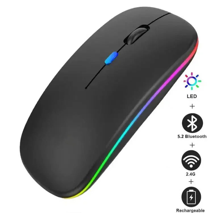 Rechargeable 7 lights wireless mouse