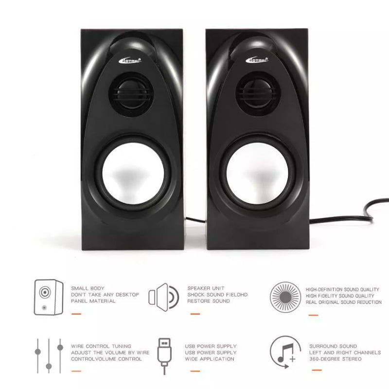 Hotmai A11 Portable Multimedia Speaker Wired USB 2.0 Powered Speaker for Phone/PC/Laptop Pc Speaker