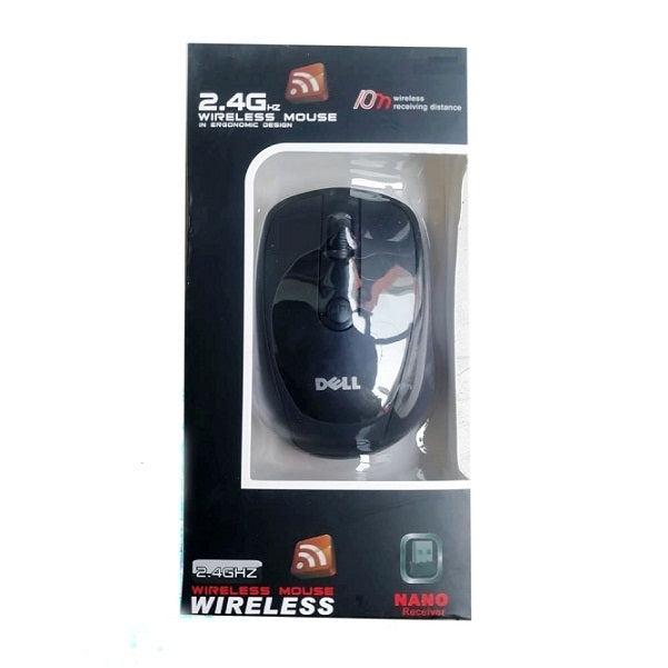 2.4G Dell_Wireless Optical Mouse plug and play Black