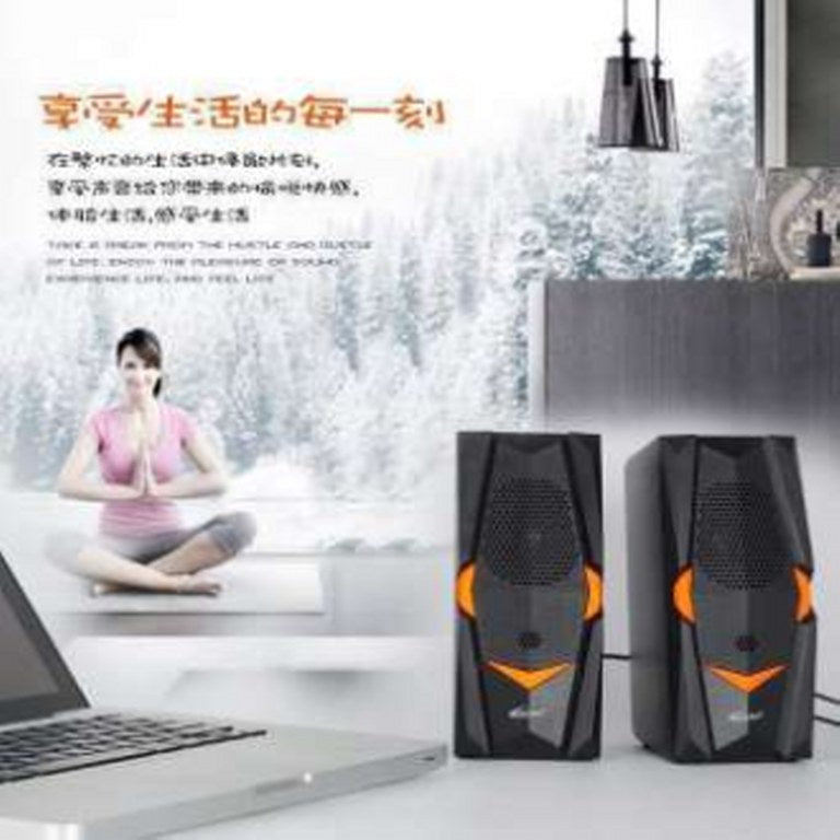 Hotmai HT-414 Best Sound USB 2.0 Multimedia Speakers For Computers, Laptop, Pc and Lcd