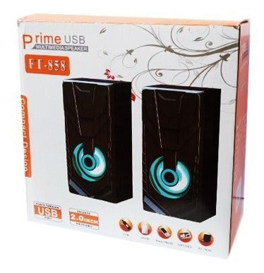 Prime USB multimedia speakers FT-858 Portable USB Music Speaker Sound Boxes For Laptop Computer