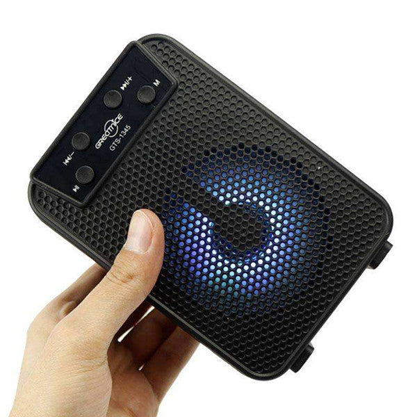 3 inch Rechargeable Wireless Speaker With FM Radio USB & SD Card with Extra Base